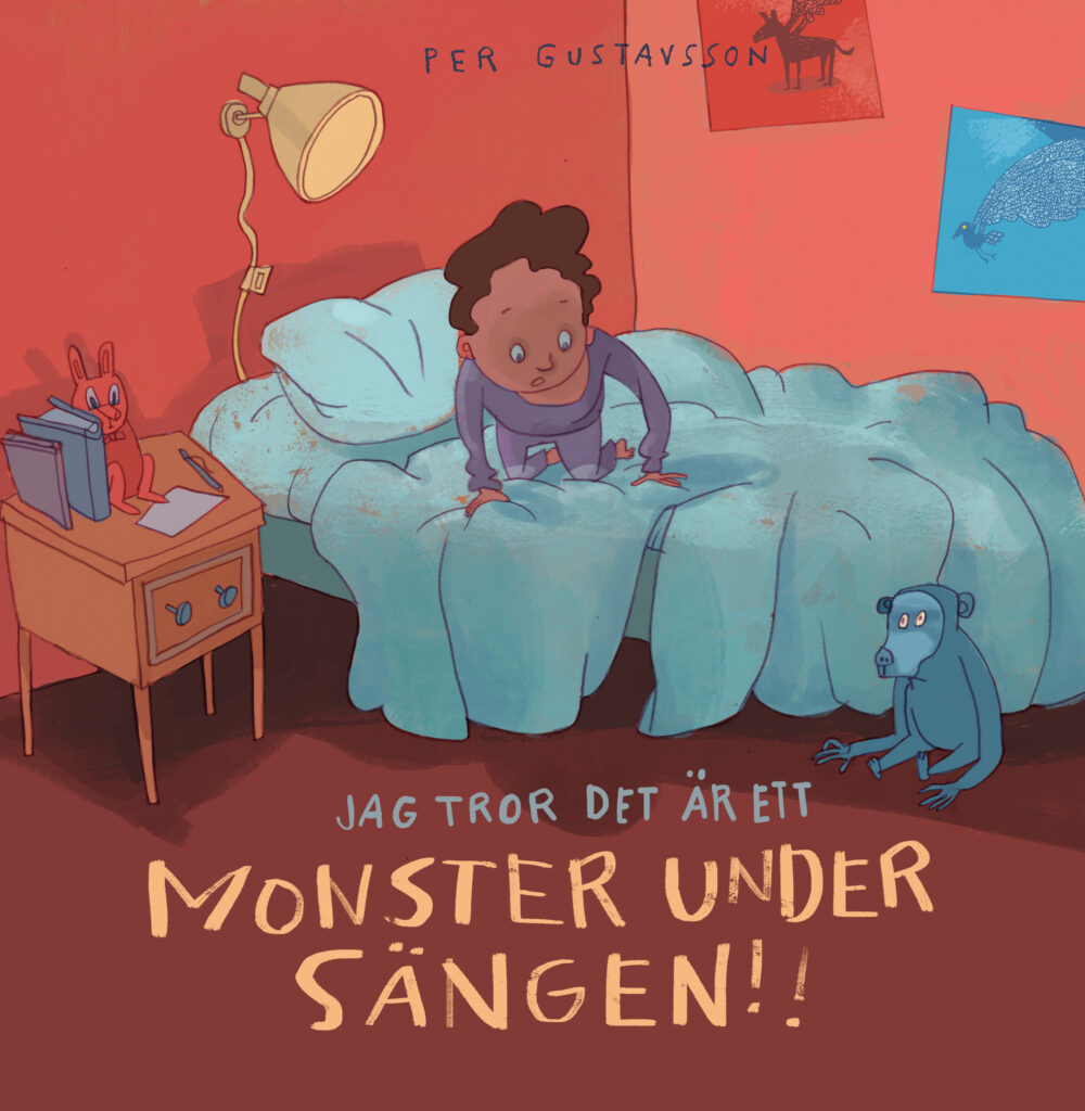 Omslaget till Per Gustavssons bok Jag tror det är ett monster under sängen